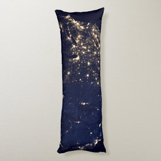 Coussins Longs Nasa Lights de Space USA (Dos (Vertical))