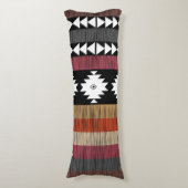 Coussins Longs Native Ethnic Colorful Lines Motif (Devant (Vertical))