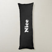 Coussins Longs Naughty ou Nice, double face, noir blanc (Dos (Vertical))