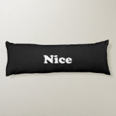 Coussins Longs Naughty ou Nice, double face, noir blanc (Dos)