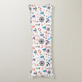 Coussins Longs Nautical Sea Sailboat Lighthouse Literie (Devant (Vertical))