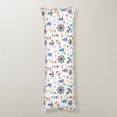 Coussins Longs Nautical Sea Sailboat Lighthouse Literie (Dos (Vertical))