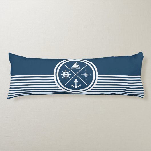 Coussins Longs Nautical themed design (Devant)