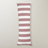 Coussins Longs Nautique Dusty rose et blanc rayé (Devant (Vertical))