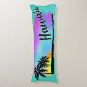 Coussins Longs Neon Beach Skies À Hawaii (Devant (Vertical))