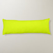 Coussins Longs Neon Chartreuse couleur solide | Couleur tendance (Dos)
