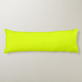 Coussins Longs Neon Chartreuse couleur solide | Couleur tendance (Devant)