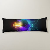 Coussins Longs Neon Firefly sur noir (Dos)