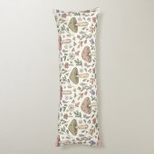 Coussins Longs Neutral Aesthetic Mushroom Fungi Seamless Pattern (Dos (Vertical))