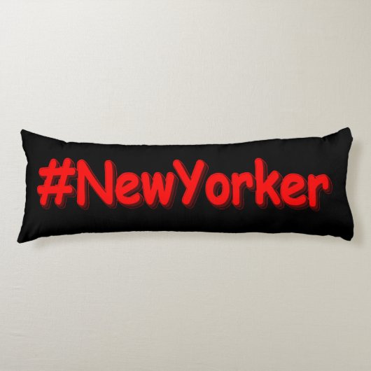 Coussins Longs "#NewYorker " Joli Design. Acheter maintenant (Devant)