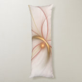 Coussins Longs Noble Cuivre Et Or Abstrait Art Fractal Moderne (Dos (Vertical))