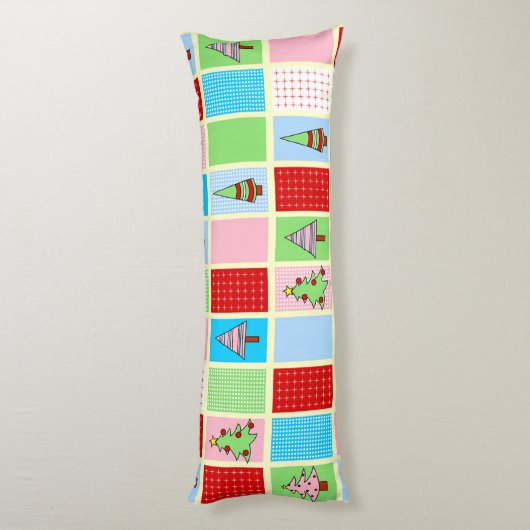 Coussins Longs Noël coloré (Dos (Vertical))