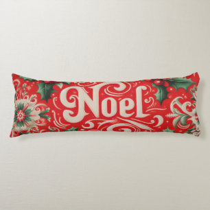 Coussins Longs Noel de Noël Rouge et Vert