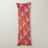 Coussins Longs Noël du football (Dos (Vertical))