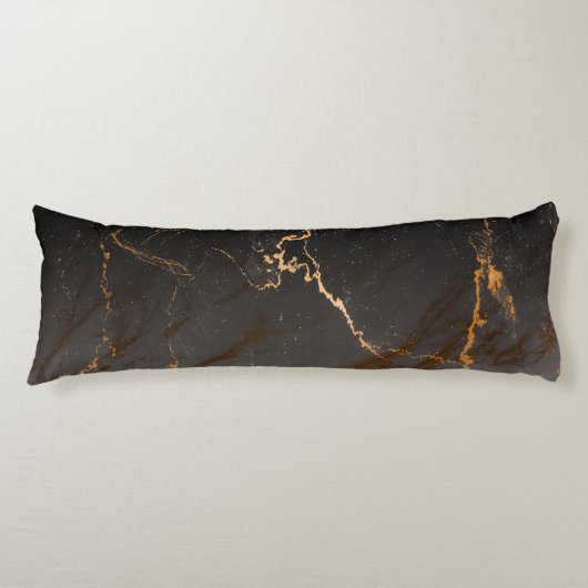 Coussins Longs Noir et Marbre blanc (Devant)