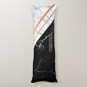 Coussins Longs Noir et Marbre blanc (Dos (Vertical))