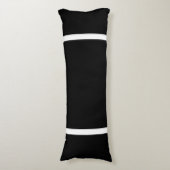 Coussins Longs Noir + Garniture blanche (Devant (Vertical))