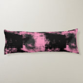 Coussins Longs Noir rose et gris (Dos)