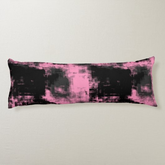 Coussins Longs Noir rose et gris (Dos)