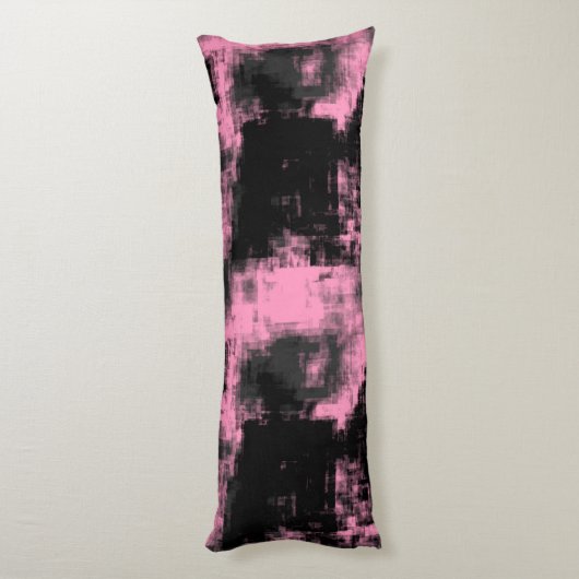 Coussins Longs Noir rose et gris (Dos (Vertical))