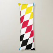 Coussins Longs Noir rouge jaune Bavaria Motif Drapeau Diamant (Dos (Vertical))