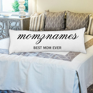 Coussins Longs Nom de la calligraphie personnalisée de la meilleu