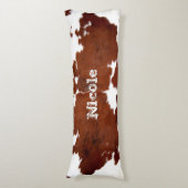 Coussins Longs Nom de la vache occidentale rustique (Devant (Vertical))