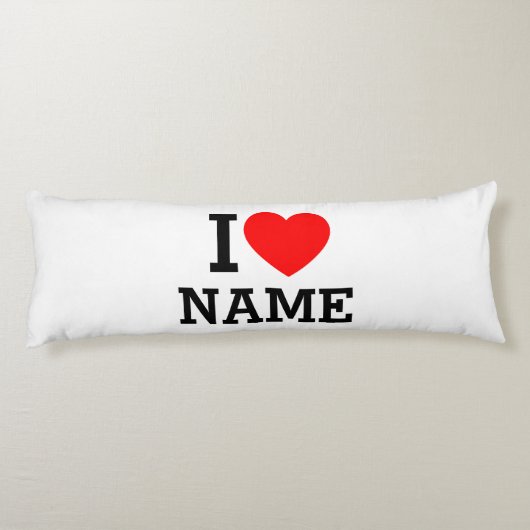 Coussins Longs Nom du coeur (Dos)