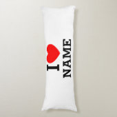 Coussins Longs Nom du coeur (Devant (Vertical))