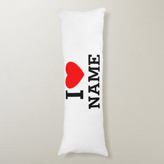 Coussins Longs Nom du coeur (Devant (Vertical))