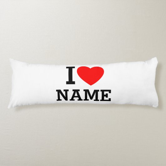 Coussins Longs Nom du coeur (Devant)