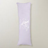 Coussins Longs Nom Monogram Chic Unique Élégant Modèle moderne (Devant (Vertical))