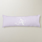 Coussins Longs Nom Monogram Chic Unique Élégant Modèle moderne (Devant)