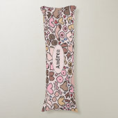 Coussins Longs Nom motif mammaire neutre (Devant (Vertical))