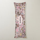 Coussins Longs Nom motif mammaire neutre (Dos (Vertical))