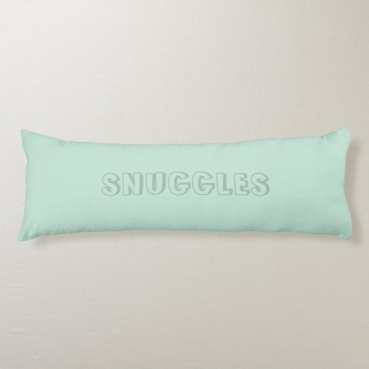 Coussins Longs Nom personnalisable "Snuggles" (Devant)
