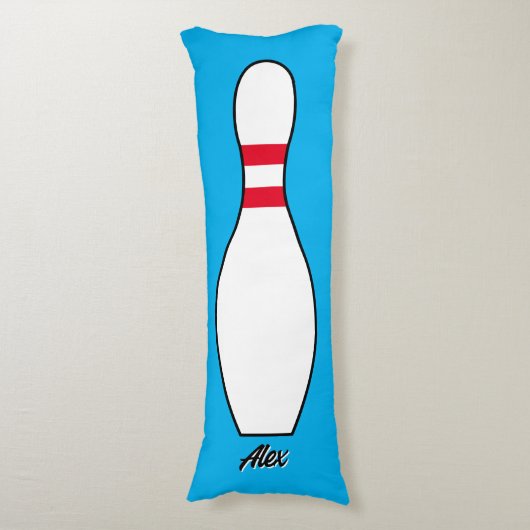 Coussins Longs Nom personnalisé Épingle de Bowling géante Couleur (Devant (Vertical))
