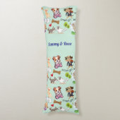 Coussins Longs Nom personnalisé pour vous ou votre enfant (Devant (Vertical))