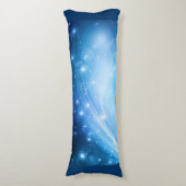 Coussins Longs Northern Light Stars blue + votre texte et vos idé (Devant (Vertical))