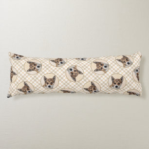 Coussins Longs Norvégien Lundehund Peinture Original Chien Art