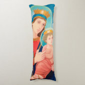 Coussins Longs Notre-Dame de Perpétuel aide catholique (Devant (Vertical))