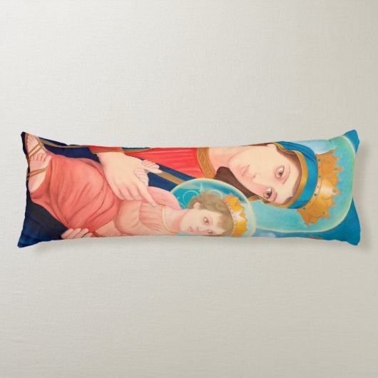 Coussins Longs Notre-Dame de Perpétuel aide catholique (Devant)