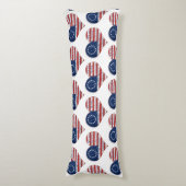 Coussins Longs Nous Le Peuple Le Coeur Du Drapeau Américain (Devant (Vertical))