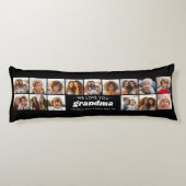 Coussins Longs Nous t'aimons grand-mère - 15 Photo Collage (Dos)