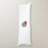 Coussins Longs Nouveau personnalisation Texte Logo Corps Oreiller (Dos (Vertical))