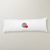 Coussins Longs Nouveau personnalisation Texte Logo Corps Oreiller (Dos)