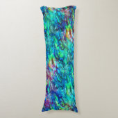 Coussins Longs Nouvelle-Zélande Abalone Paua Shell Motif 1 (Devant (Vertical))
