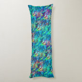 Coussins Longs Nouvelle-Zélande Abalone Paua Shell Motif 1 (Dos (Vertical))