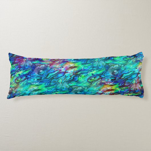 Coussins Longs Nouvelle-Zélande Abalone Paua Shell Motif 1 (Devant)