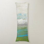 Coussins Longs Nuages blancs donnant sur le beau paysage (Devant (Vertical))